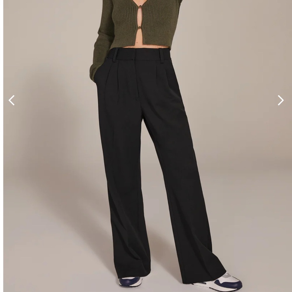 Favorite Daughter Black Wide Leg Pants